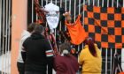 Fans pay tribute at Tannadice  of the passing of former Dundee United manager Jim McLean.
