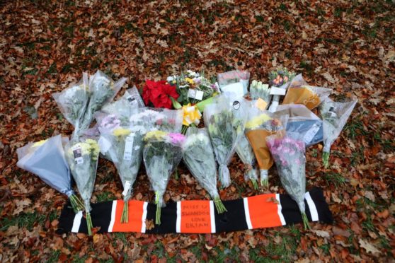 Flowers were left near to the scene of the accident by a number of people. Photo by Gareth Jennings/DCT Media.