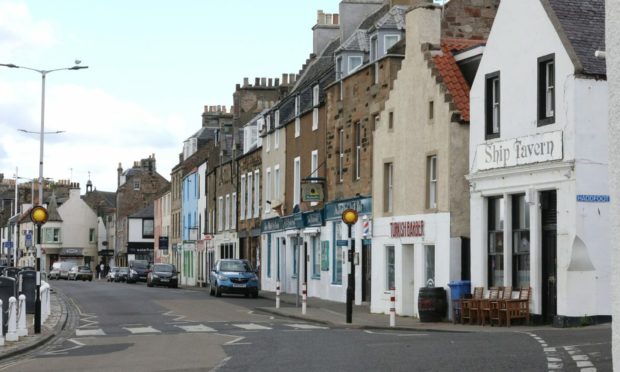 The woman was targeted on Shore Street in Anstruther.