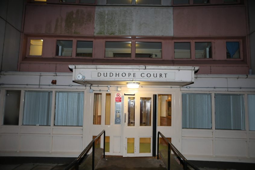 sudden death Dudhope Court