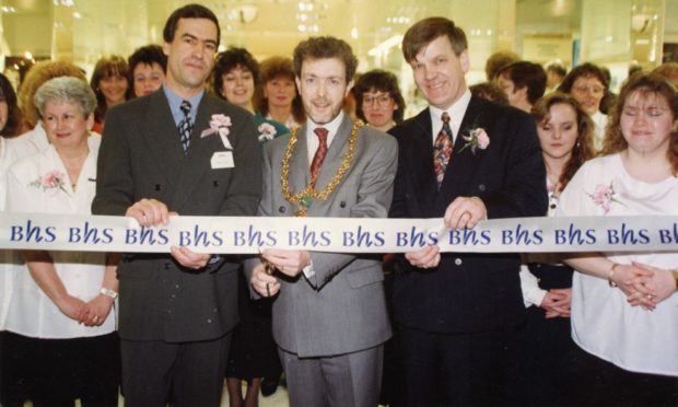 BHS' refurbished store at the Wellgate Centre, Dundee, was officially reopened by Lord Provost McDonald in 1993.