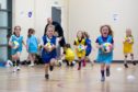 Young girls enjoy the latest Playmakers session at Webster's Sports Centre. Pic: Kim Cessford/DCT Media.