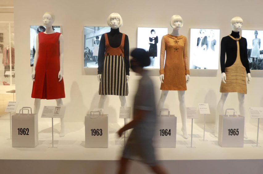 The Mary Quant exhibition after the V&A's post-lockdown reopening. 