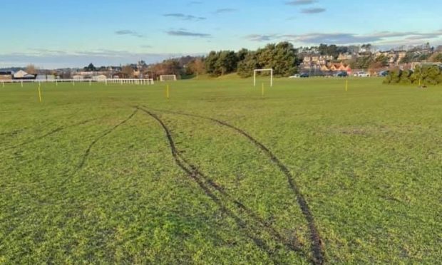 Riverview pitches were vandalised at the weekend.