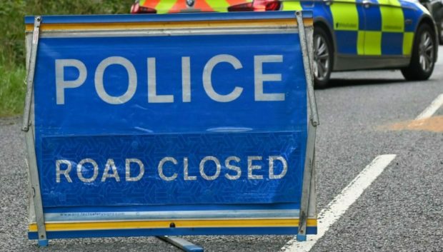 Cairnie Road in Arbroath is closed following a crash