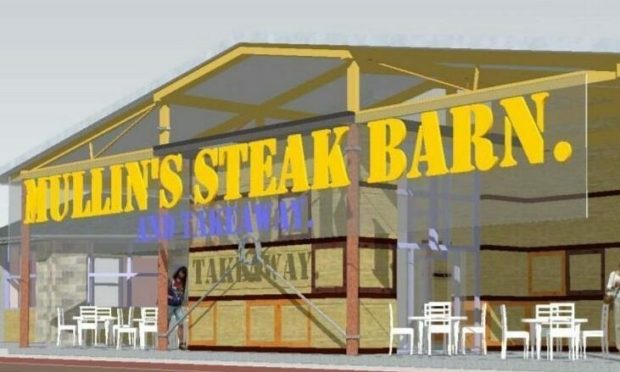 The steak barn and farm shop plan was originally knocked back last December.