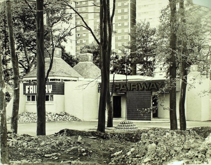 The outside of the Fairway at Birkdale Place near the Downfield Golf Course. Pictured in 1969.