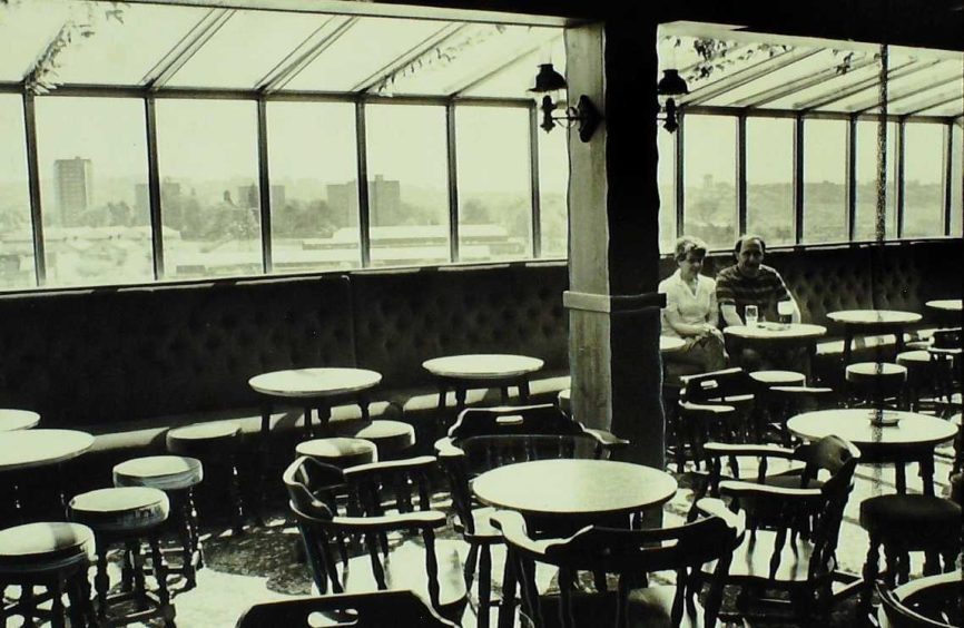 You could enjoy panoramic views of the city with your pint at the Stables Lounge (previously named the Old Oasis) on Faraday Street. (1984)