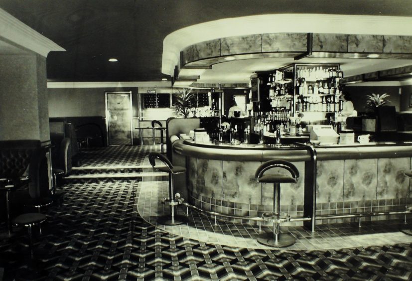 The central bar area in Sinatra's, on King Street. The building will now be transformed into housing after plans were recently approved.