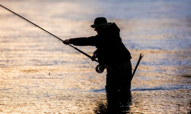 Fishing on the River Tay.