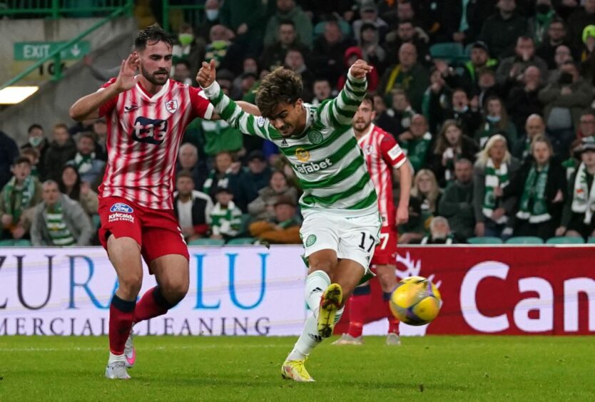 Jota finds the net against Raith