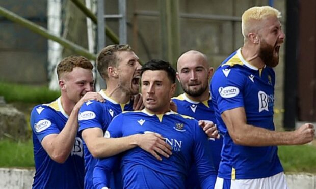 Michael O'Halloran celebrates his goal.