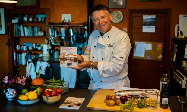 Christopher Trotter with his new cookbook, which was released today.