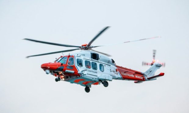 A coastguard helicopter scoured the area on Sunday night.