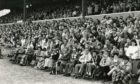 Spectators at the final game at Muirton Park.