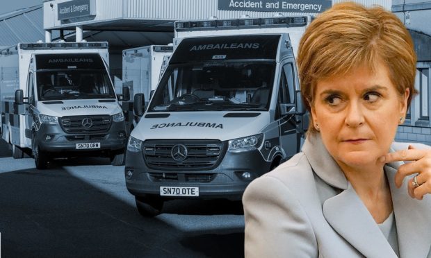 Nicola Sturgeon was asked to explain long waits for emergency help