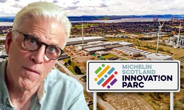 Ted Danson is showcasing Dundee's Michelin Scotland Innovation Parc in TV show Advancements