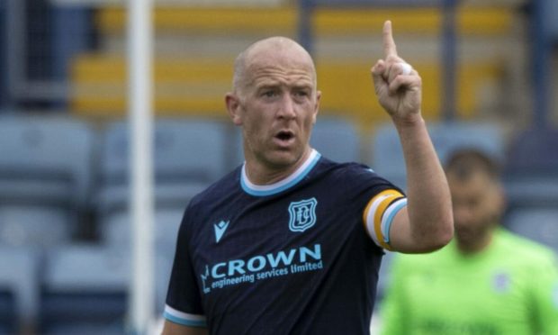 Dundee skipper Charlie Adam is back in training.
