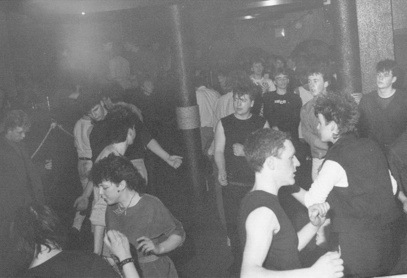 A packed dancefloor at Club Feet in the old Tay Hotel.