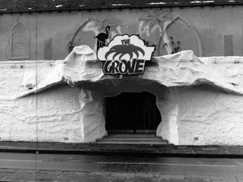 The entrance to The Grove (aka The Coconut Grove)  in 1989. The building once stood where the casino is now, for those a bit younger.