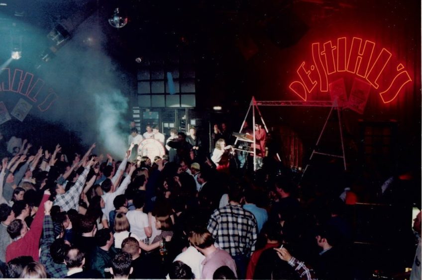 Revellers dance the night away in De Stihl's nightclub in 1995.