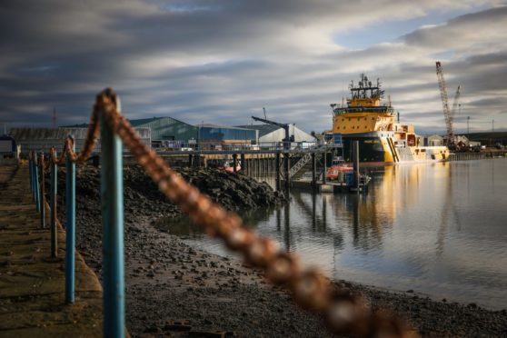 The link road would improve connections to Montrose Port. Pic: Mhairi Edwards/DCT Media.