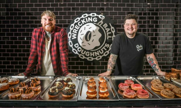 Colin Petrie and Jamie Scott have opened Wrecking Ball Doughnuts