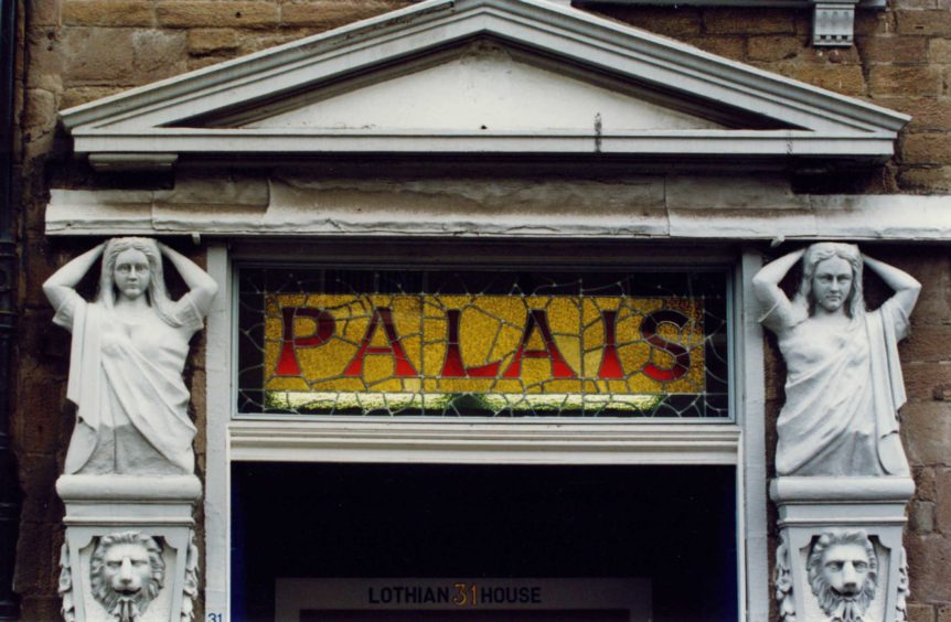 The entrance to the Palais dance hall on South Tay Street.