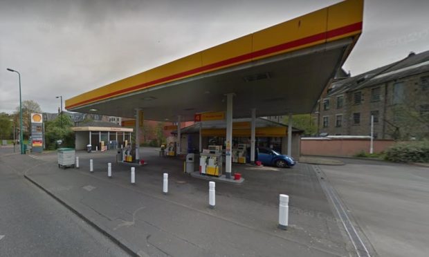The incident is said to have happened at the Shell petrol station on West Marketgait.