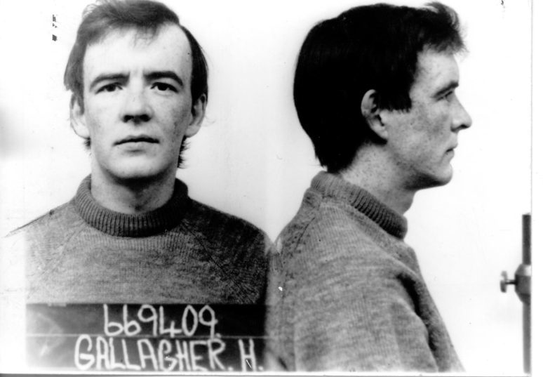 Mugshot of killer Henry Gallagher who wrote a "confession" detailing the murder of Dr Alexander Wood and his wife in their Roseangle home.
