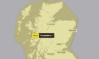 A yellow weather warning for thunderstorms has been issued across Scotland