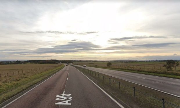 The road traffic crash happened north of Dundee.