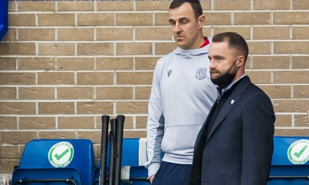 McPake in the stands at McDiarmid Park.