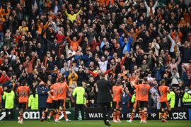 Tam Courts feeling Dundee United love as fans sing his name but insists ‘it’s all for the team’