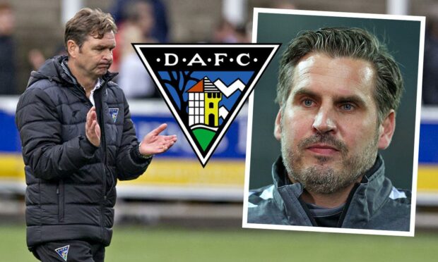 Dunfermline sporting director Thomas Meggle (right) is likely to have a huge say in who replaces Peter Grant as manager.