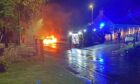 Fire crews from nearby Auchtermuchty fire station were despatched to tackle the blaze.