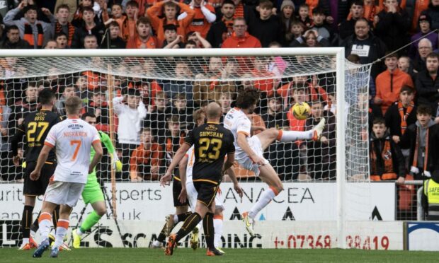 Charlie Mulgrew netted the winner against Motherwell at Tannadice.
