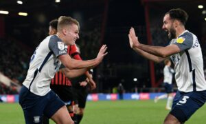 WATCH: Ali McCann scores Preston North End winner then former St Johnstone hero describes it as a ‘scuffer’