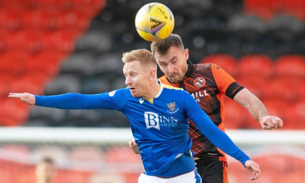 Ali Crawford in action for St Johnstone against Dundee United.