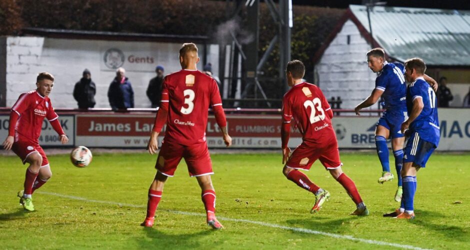 Former Brechin City player Jordan Kirkpatrick opened the scoring.