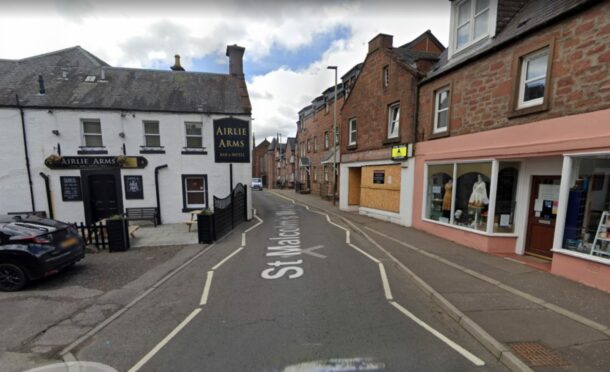 The assault happened outside the Airlie Arms, Kirriemuir.