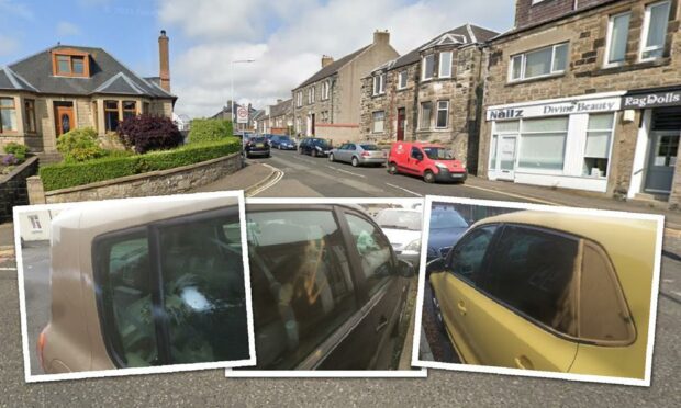 Police are investigating the incident which left ten vehicles vandalised.
