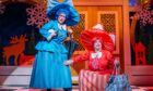 Ewan Somers as Ella, Barrie Hunter as Bella, in Perth Theatre's pantomime, Cinderella.