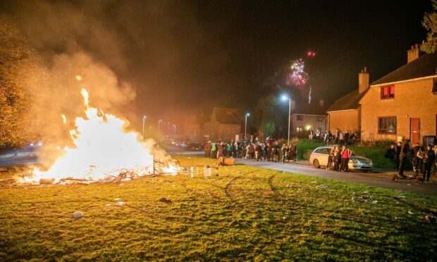 Kirkton bonfire Dundee