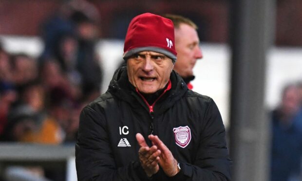 Arbroath assistant manager Ian 'Pink' Campbell.