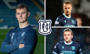 349 goals between them won’t stop Dundee frontman Danny Mullen relishing competition from Leigh Griffiths and Jason Cummings for Dens Park striking spot