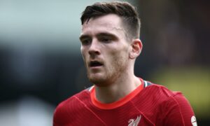 Andy Robertson: Liverpool star arrives for Scotland duty as calls for Jurgen Klopp to drop ex-Dundee United man grow