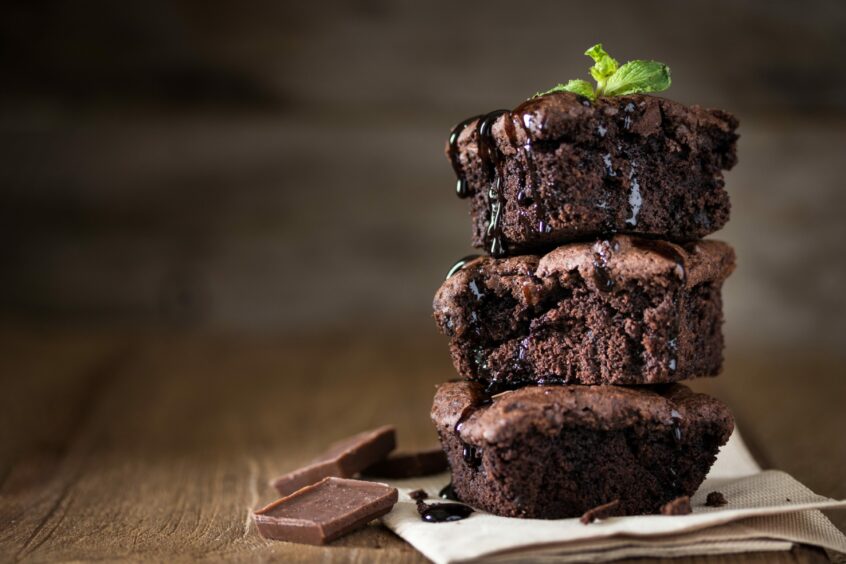 Chocolate brownies.