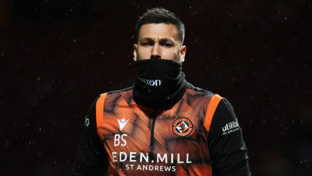 Dundee United goalie Benjamin Siegrist.