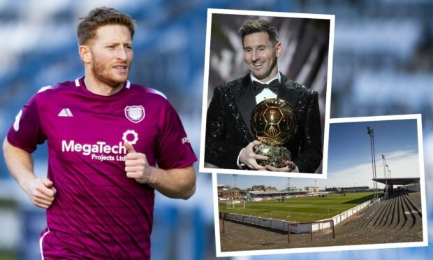 Arbroath ace Jason Thomson has laughed off any comparison to Messi as he hopes to spoil Raith Rovers' away trip to Gayfield.